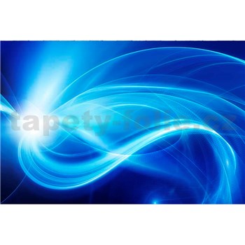 Vliesové fototapety abstrakt modrý rozměr 375 cm x 250 cm