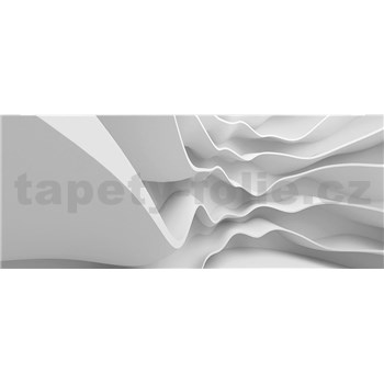 Vliesové fototapety futuristické vlny rozměr 375 cm x 150 cm