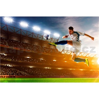 Vliesové fototapety fotbalový hráč rozměr 375 cm x 250 cm - POSLEDNÍ KUSY