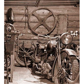 Vliesové fototapety Vintage garáž rozměr 225 cm x 250 cm