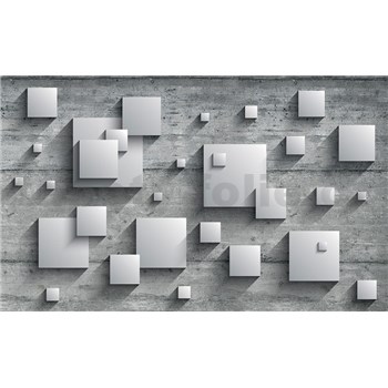 Vliesové fototapety 3D čtverce rozměr 208 cm x 146 cm