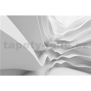 Vliesové fototapety futuristické vlny rozměr 375 cm x 250 cm