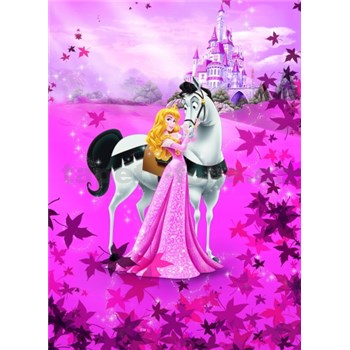 Fototapeta Disney Princezna a bílý kůň rozměr 184 cm x 254 cm