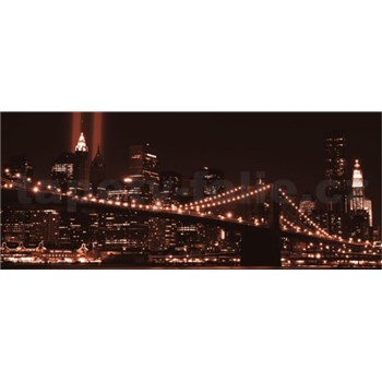 Vliesové fototapety Brooklyn Bridge rozměr 250 cm x 104 cm
