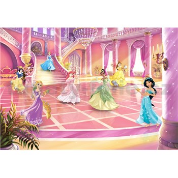 Fototapety Disney Princess třpytivá párty rozměr 368 cm x 254 cm