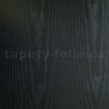 Samolepící tapety černé dřevo - 90 cm x 15 m