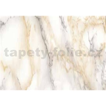 Samolepící tapety - mramor Carrara světle béžová 67,5 cm x 15 m