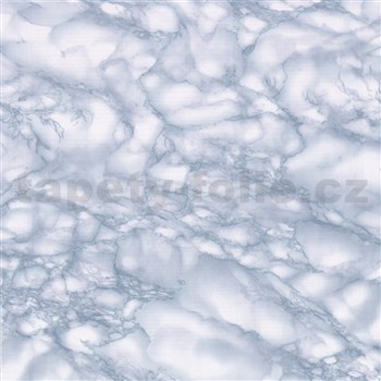 Samolepící tapety - mramor Carrara modrá 90 cm x 15 m