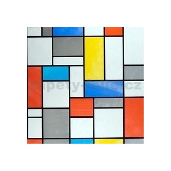 Samolepící tapety transparentní Mondriaan - 67,5 cm x 15 m