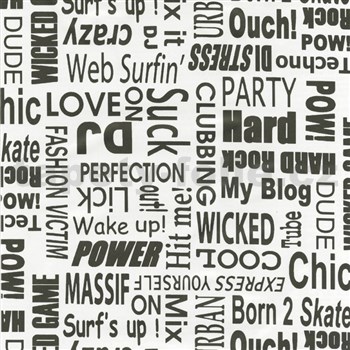 Samolepící tapety text - 45 cm x 15 m