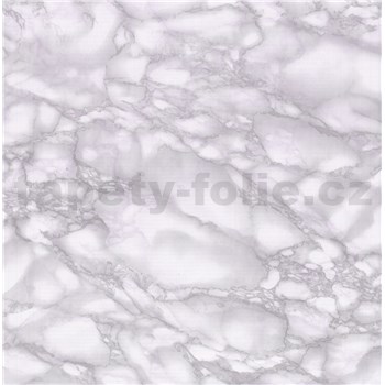 Samolepící tapety - mramor Carrara šedo-fialová 67,5 cm x 15 m