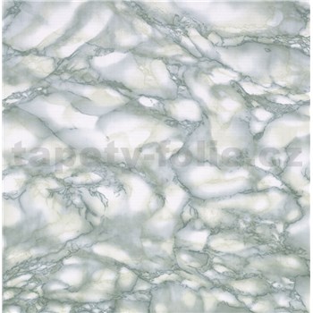 Samolepící tapety - mramor Carrara zelená 67,5 cm x 15 m