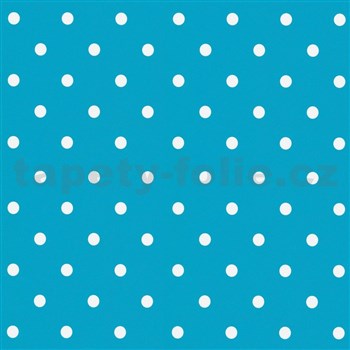 Samolepící tapety puntíky modré 45 cm x 15 m - POSLEDNÍ METRY
