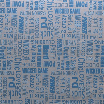 Samolepící tapety text modrý 45 cm x 15 m