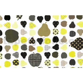 Samolepící tapety jablka žluté 45 cm x 15 m - POSLEDNÍ METRY