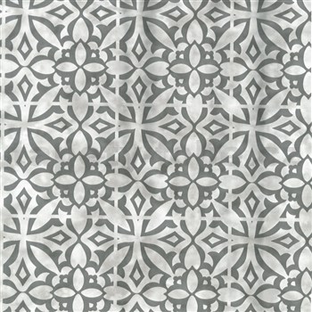 Samolepící fólie ornamenty šedé - 45 cm x 15 m
