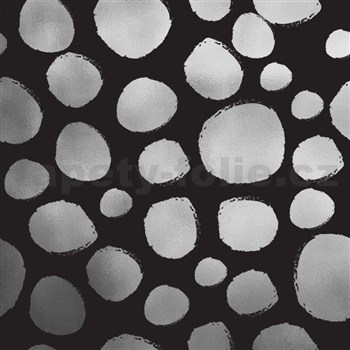 Samolepící fólie SPECKS stříbrné - 45 cm x 5 m