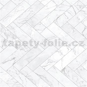 Samolepící fólie mramorové dlaždice šedé - 45 cm x 2 m (cena za kus)