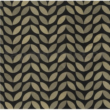 Samolepící fólie Vanity černo-zlatá - 45 cm x 15 m