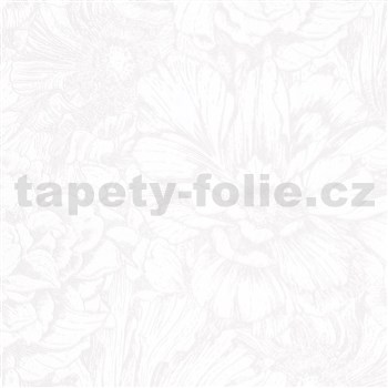 Vliesové tapety na zeď IMPOL Giulia květová koláž bílá