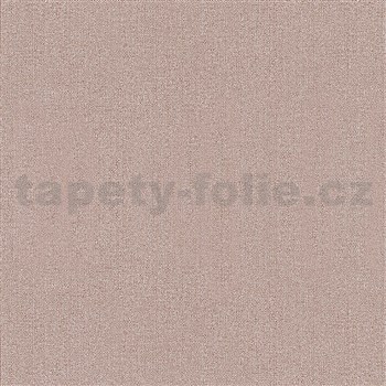 Vliesové tapety Giulia bílé tečky na červeném podkladu s textilní strukturou - POSLEDNÍ KUSY