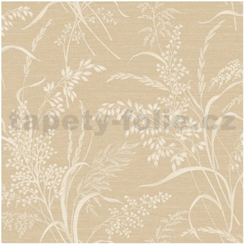 Vliesové tapety na zeď IMPOL Prairie motiv lučních travin béžový