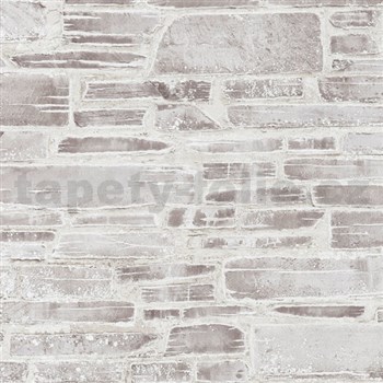 Papírové tapety na zeď Il Decoro kámen hnědý