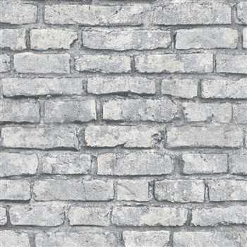 Vliesové tapety na zeď IMPOL Imitations 2 cihly šedé