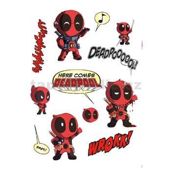 Samolepky na zeď Disney Deadpool Cute 50 cm x 70 cm
