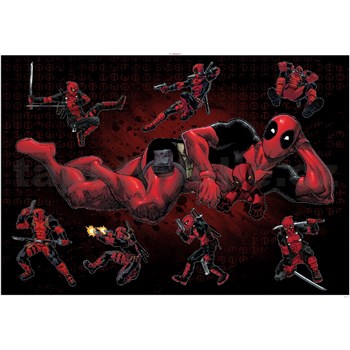 Samolepky na zeď Disney Deadpool Posing 100 cm x 70 cm