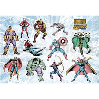 Samolepky na zeď Disney Marvel Comics Collection 100 cm x 70 cm