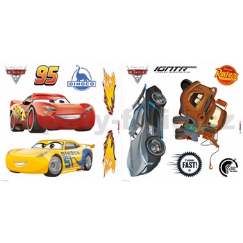 Samolepky na sklo Disney Cars 3 rozměr 31 cm x 31 cm