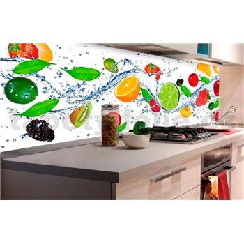 Samolepící tapety za kuchyňskou linku ovoce rozměr 180 cm x 60 cm - POSLEDNÍ KUSY