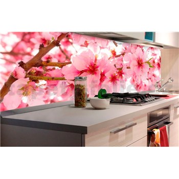 Samolepící tapety za kuchyňskou linku jabloňově květy rozměr 180 cm x 60 cm - POSLEDNÍ KUSY