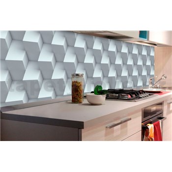 Samolepící tapety za kuchyňskou linku 3D kostky rozměr 180 cm x 60 cm - POSLEDNÍ KUSY