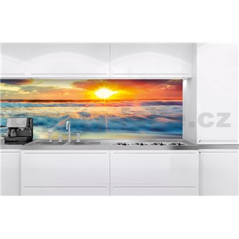 Samolepící tapety za kuchyňskou linku západ slunce na pobřeží rozměr 180 cm x 60 cm - POSLEDNÍ KUSY