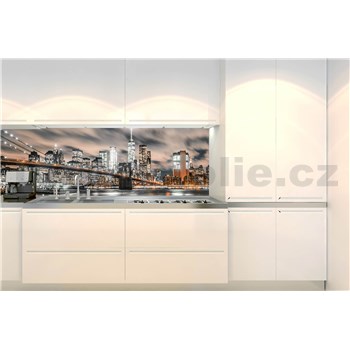 Samolepící tapety za kuchyňskou linku noční Manhattan rozměr 260 cm x 60 cm - POSLEDNÍ KUSY
