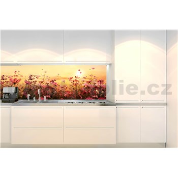 Samolepící tapety za kuchyňskou linku květinové pole rozměr 350 cm x 60 cm - POSLEDNÍ KUSY