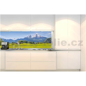 Samolepící tapety za kuchyňskou linku Alpy rozměr 350 cm x 60 cm