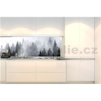 Samolepící tapety za kuchyňskou linku les v mlze rozměr 180 cm x 60 cm - POSLEDNÍ KUSY