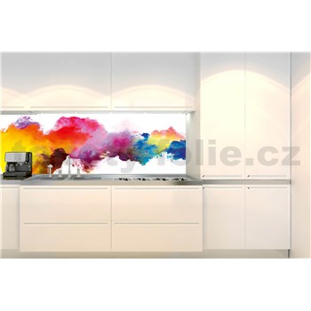 Samolepící tapety za kuchyňskou linku barevný abstrakt rozměr 260 cm x 60 cm