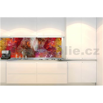 Samolepící tapety za kuchyňskou linku barevná abstraktní zeď rozměr 260 cm x 60 cm