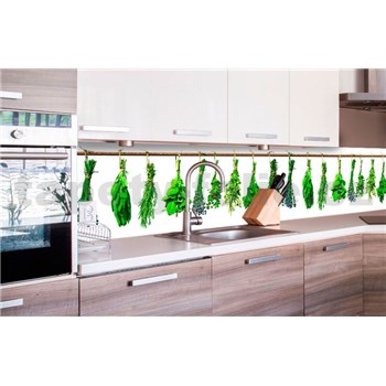 Samolepící tapety za kuchyňskou linku bylinky rozměr 260 cm x 60 cm