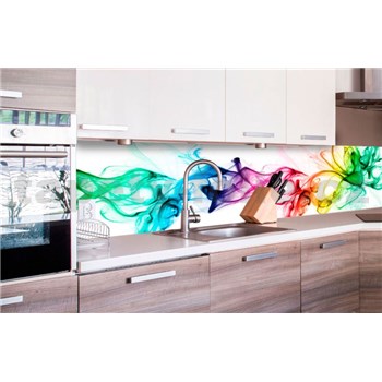 Samolepící tapety za kuchyňskou linku kouř barevný rozměr 260 cm x 60 cm - POSLEDNÍ KUSY