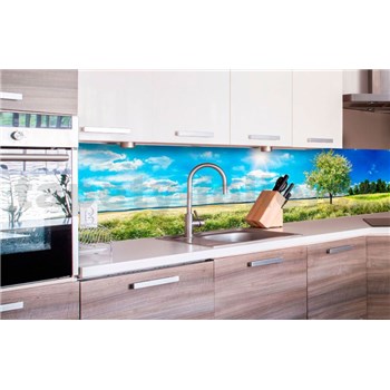 Samolepící tapety za kuchyňskou linku rozkvetlý strom rozměr 260 cm x 60 cm