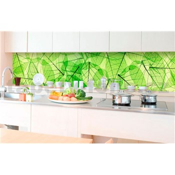 Samolepící tapety za kuchyňskou linku listové žíly rozměr 350 cm x 60 cm - POSLEDNÍ KUSY