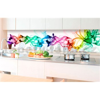 Samolepící tapety za kuchyňskou linku kouř barevný rozměr 350 cm x 60 cm - POSLEDNÍ KUSY