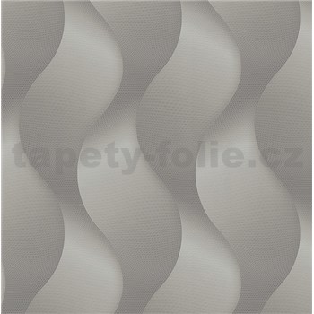 Luxusní vliesové tapety na zeď Colani Legend vlny šedé