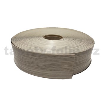 Podlahová lemovka z PVC samolepící dřevo dub světlý 5,3 cm x 30 m