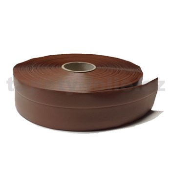 Podlahová lemovka z PVC samolepící čokoládově hnědá 5,3 cm x 25 m